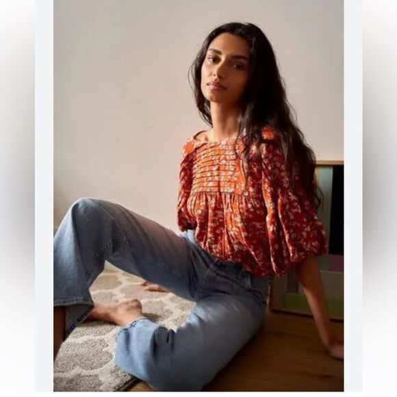 Free People Dessa Bodysuit Rust Combo - Picture 16 of 16